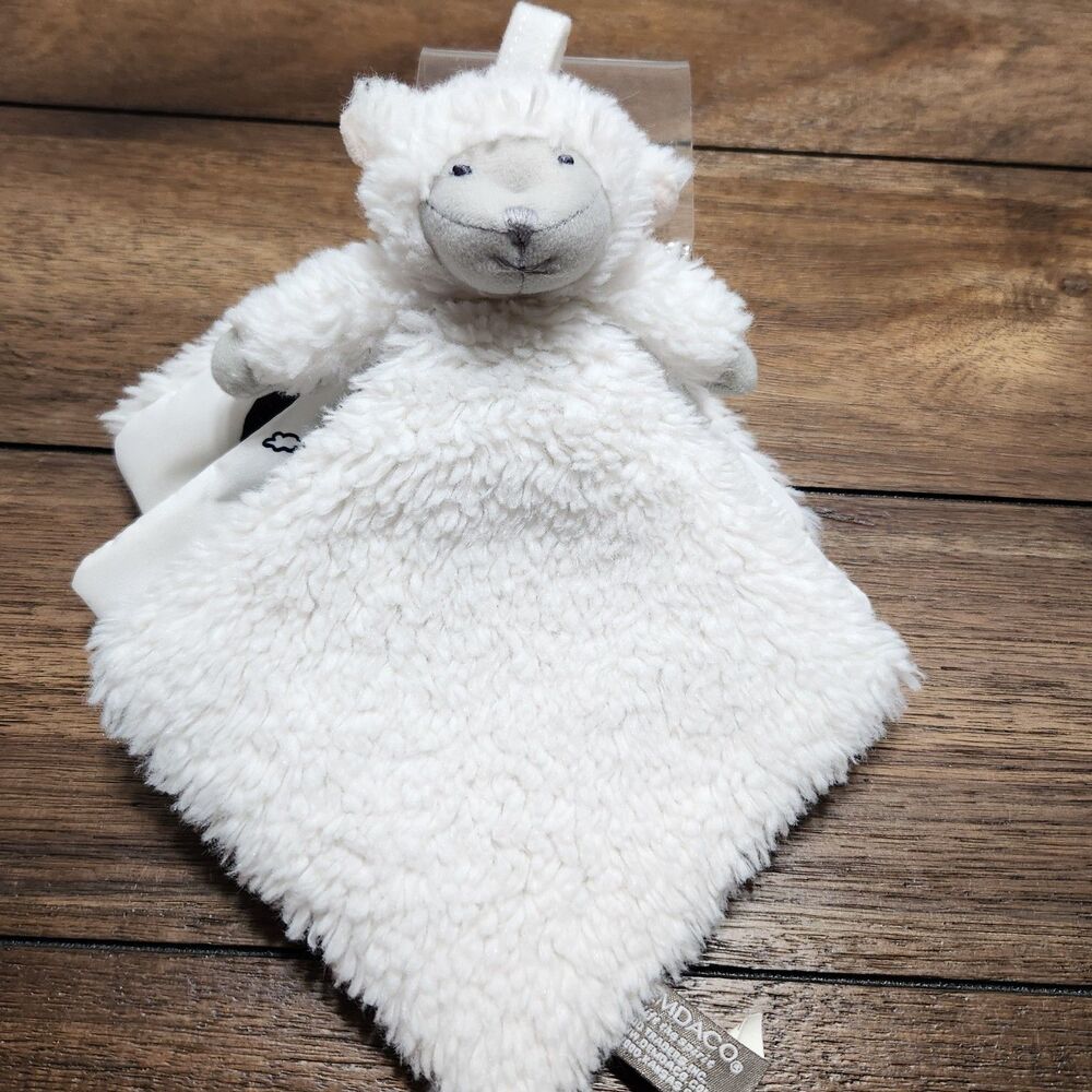 Demdaco Lift The Spirit Baby Plush Book W/Sheep Head White